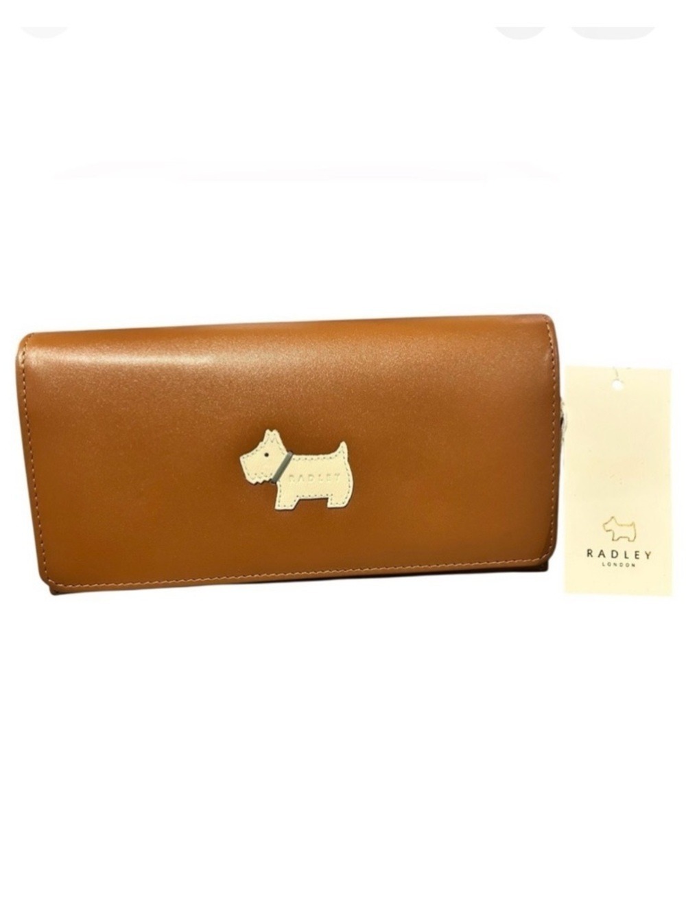 RADLEY LONDON Large Leather Heritage Dog Wallet NEW WITH TAGS Chestnut Tan Brown